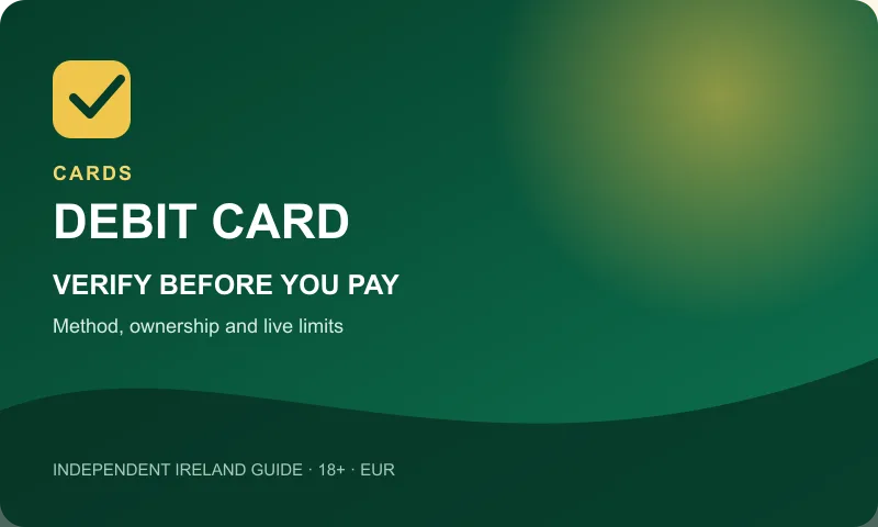 Debit card payment method verification guide for Mr Green Ireland