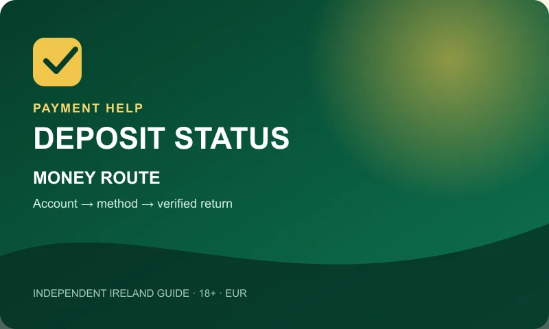 Deposit not showing payment deposit and withdrawal route diagram