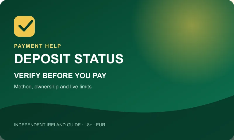 Deposit not showing payment method verification guide for Mr Green Ireland