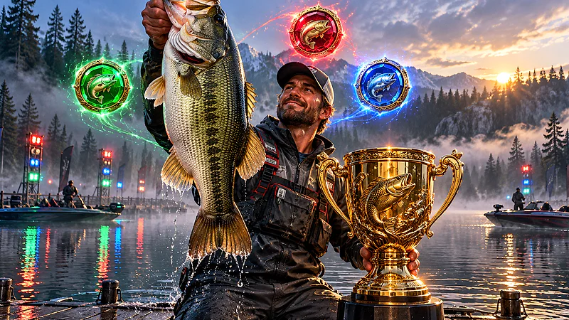 Big Bass Trophy Catch casino slot guide artwork