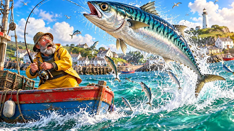 Holy Mackerel: Fishy Business casino slot guide artwork